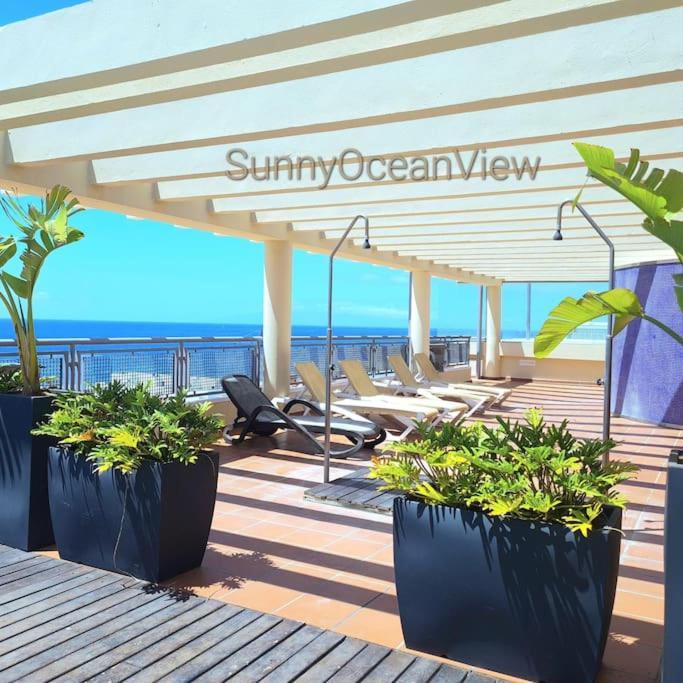 Sunny Ocean View Apartment Palm-mar Esterno foto